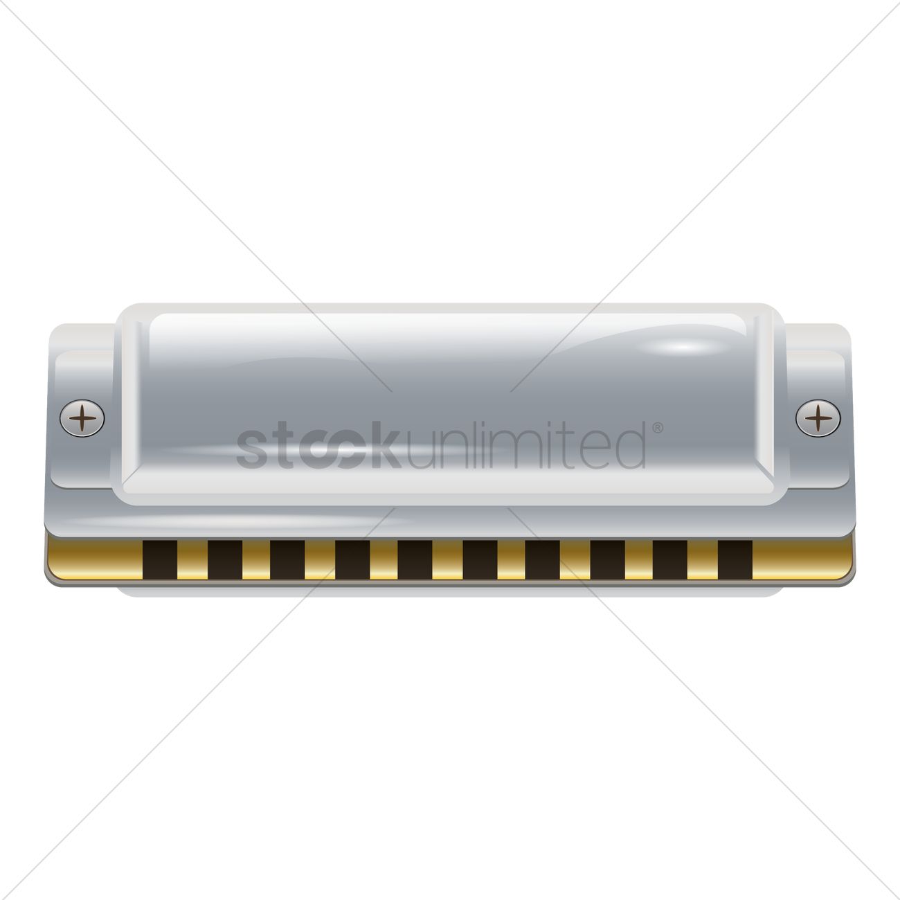 1300x1300 Harmonica Vector Image