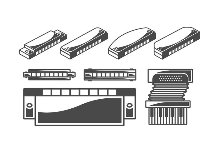 700x490 Harmonica Vector Pack