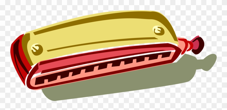 880x427 Vector Illustration Of Harmonica Mouth Organ Free Reed