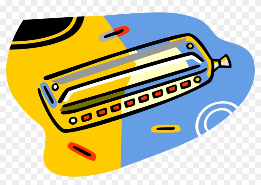840x595 Vector Illustration Of Harmonica Mouth Organ Free Reed