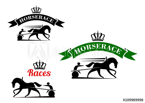 500x354 Equestrian Sport Icons For Harness Racing Design