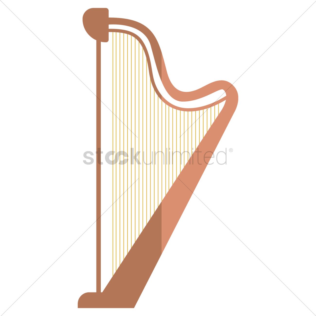 1300x1300 Harp Vector Image