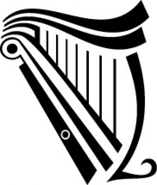 529x626 Harp Instrument Vector Free Download