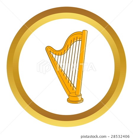 450x468 Harp Vector Icon
