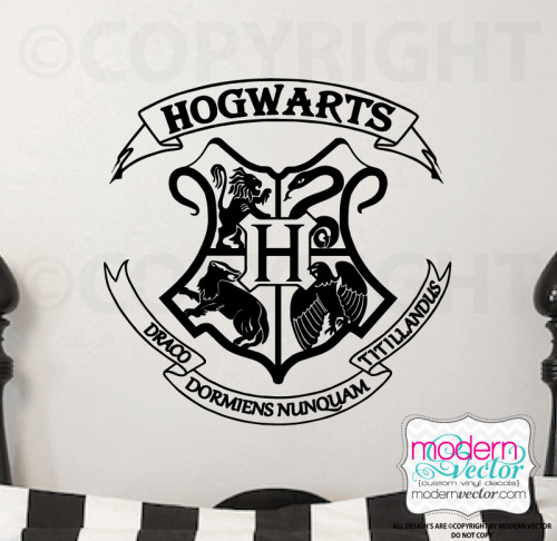 House Crests Movie Inspired Harry Potter Vinyl Wall Decal 500x486 House Crests Movie Inspired Harry Potter Vinyl Wall Decal
