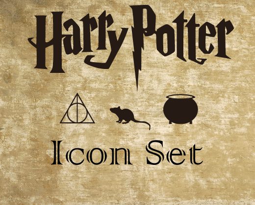 520x419 Harry Potter Vector Icon Set