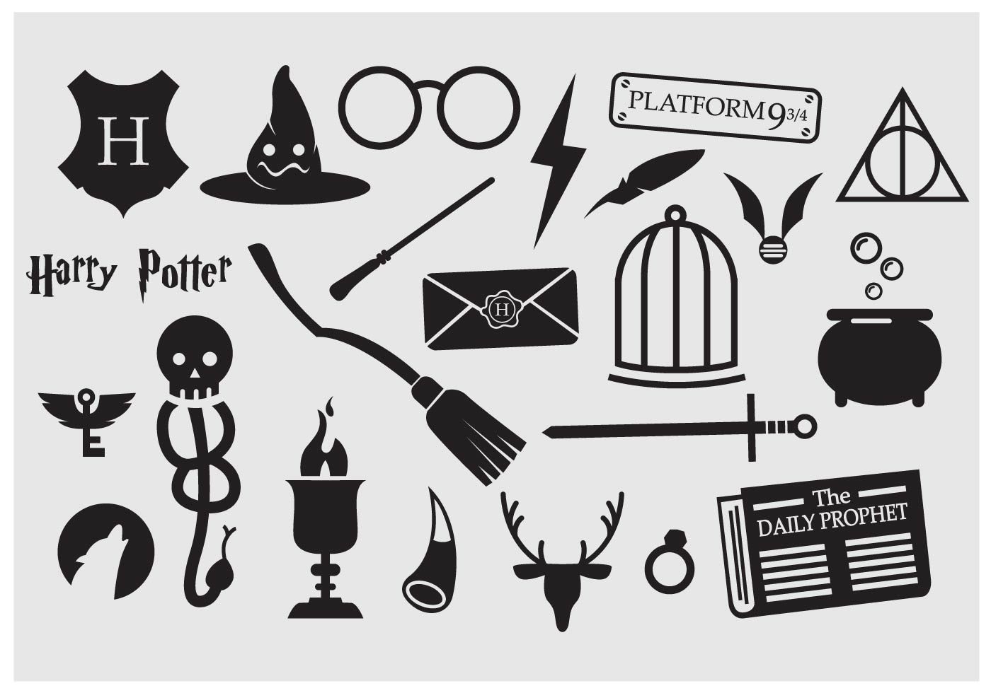 Harry Potter Icons Vector at Collection of Harry