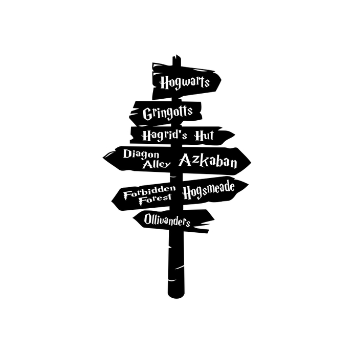 690x690 Harry Potter Hogwarts Road Graphics Design