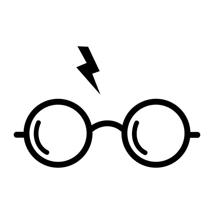 690x690 Harry Potter Glasses Graphics Design Dxf Vectordesign