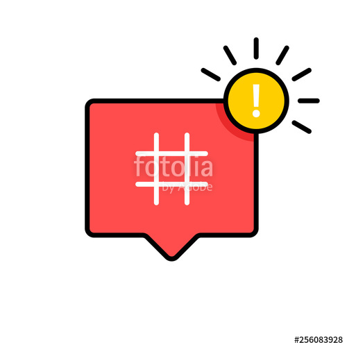 500x500 Hashtag Icon Hashtag Symbol Social Media Icon Vector