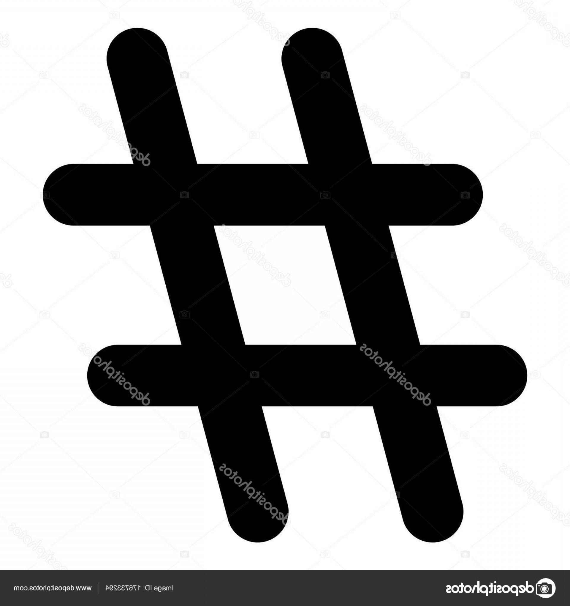 1920x2040 Stock Illustration Hashtag Icon On White Background Handandbeak