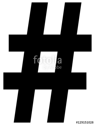 380x500 Hashtag Icon Stock Image And Royalty Free Vector On Fotolia