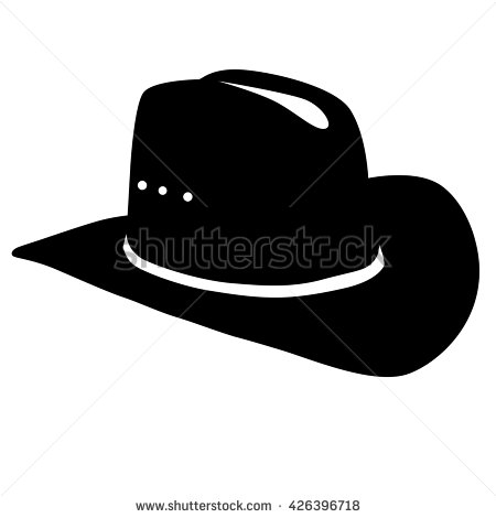 Cowboy Hat Silhouette Vector 450x470 Cowboy Hat Silhouette Vector