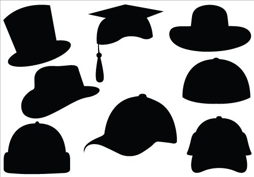 Hat Silhouette Vector Clipart Silhouette Silhouette 500x350 Hat Silhouette Vector Clipart Silhouette Silhouette