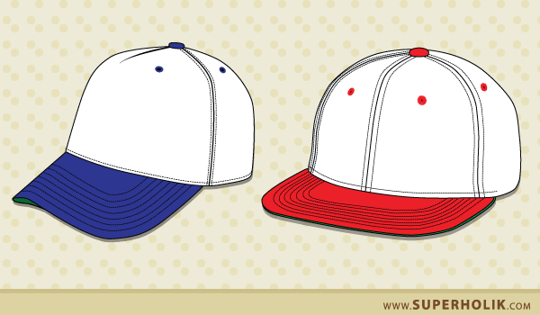 Hat Template Vector 600x350 Hat Template Vector