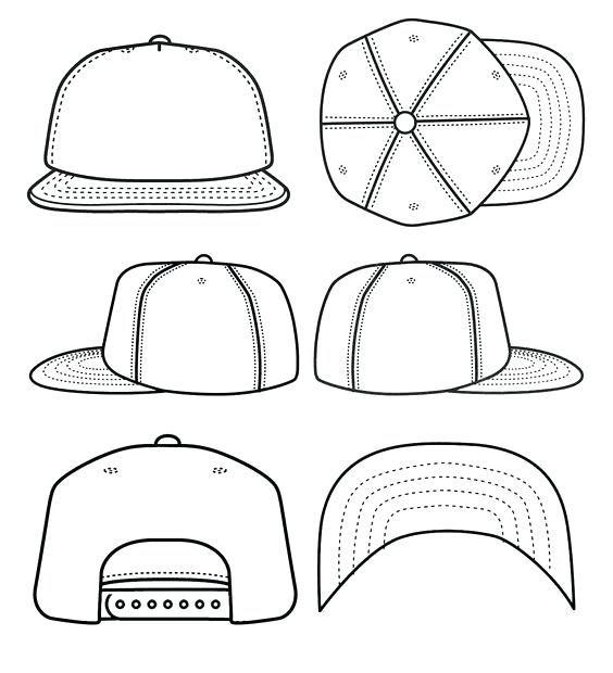 Cap Template 564x620 Cap Template