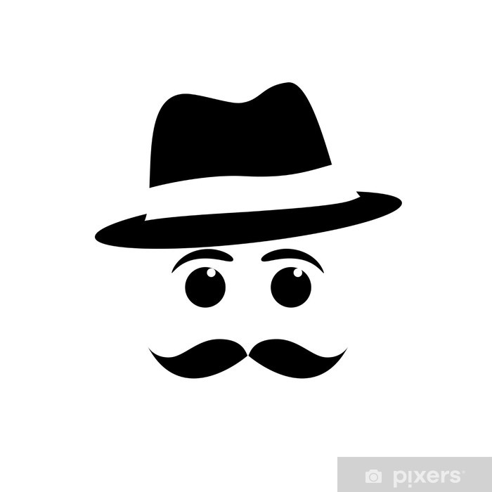 700x700 Logo Mustache And Hat