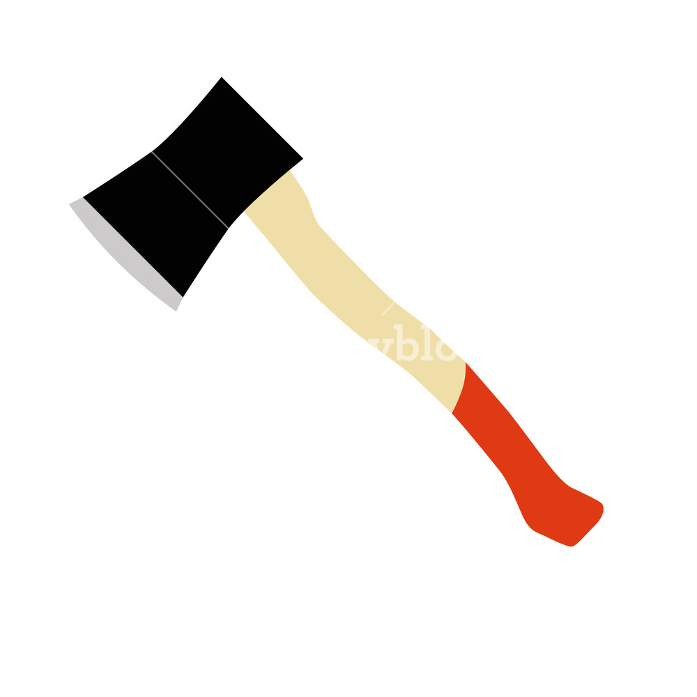 1000x1000 Axe Vector Hatchet Lumberjack Icon Wood Equipment Illustration