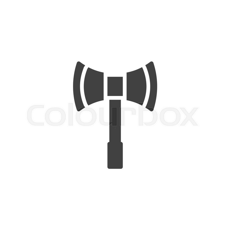 800x800 Double Hatchet Vector Icon Filled Stock Vector Colourbox