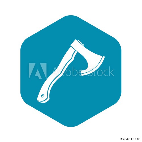 500x500 Hatchet Icon Simple Illustration Of Hatchet Vector Icon For Web