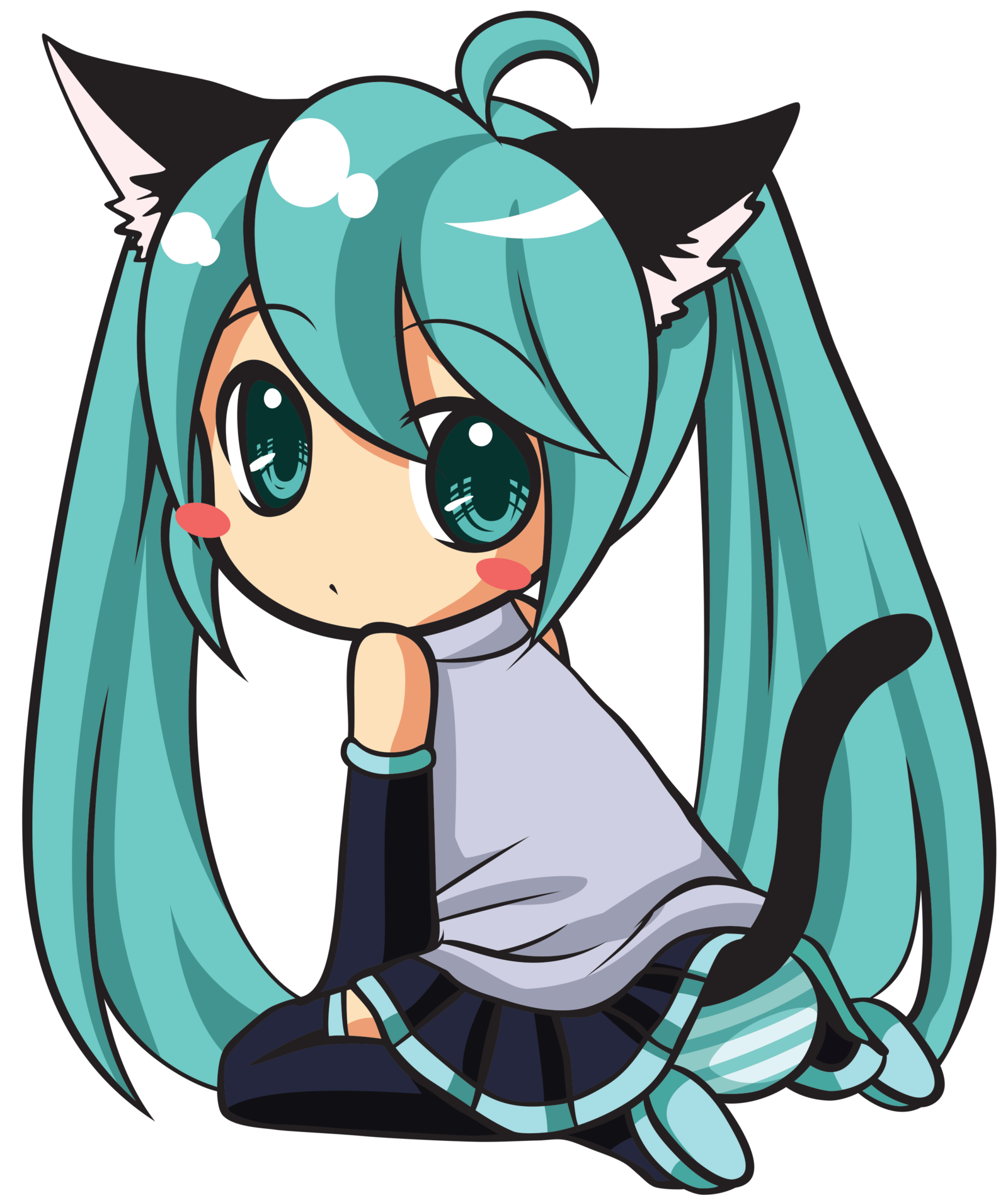 Hatsune Miku Vector At Collection Of Hatsune Miku Vector Free For Personal Use