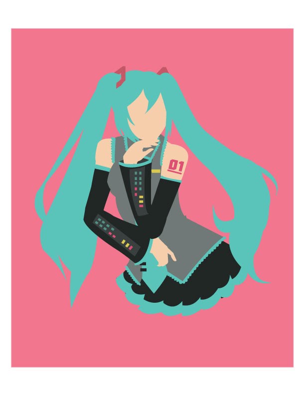 Hatsune Miku Vector 612x792 Hatsune Miku Vector