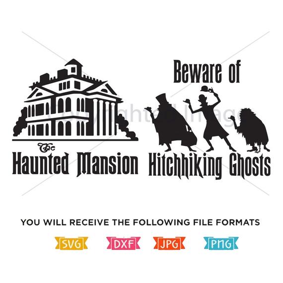 570x570 Haunted Mansion Hitchhiking Ghost Dxf Png Vector Cut Etsy