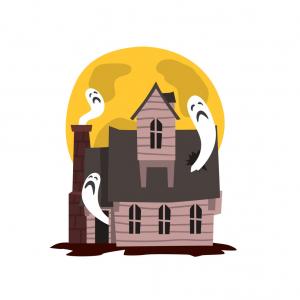 300x300 Haunted Scary House Old Mansion Vector Hoodamathrun