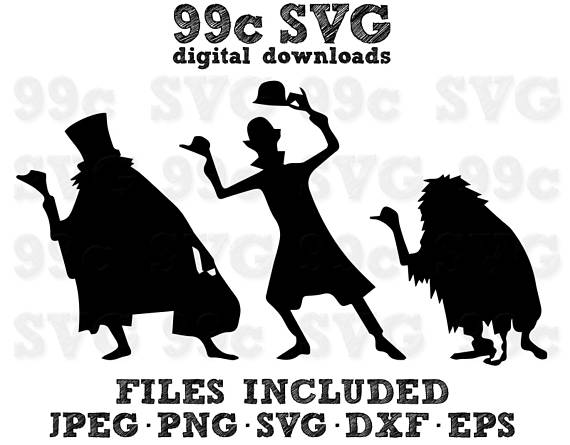 570x445 Hitchhiking Ghosts Disney Dxf Png Vector Cricut