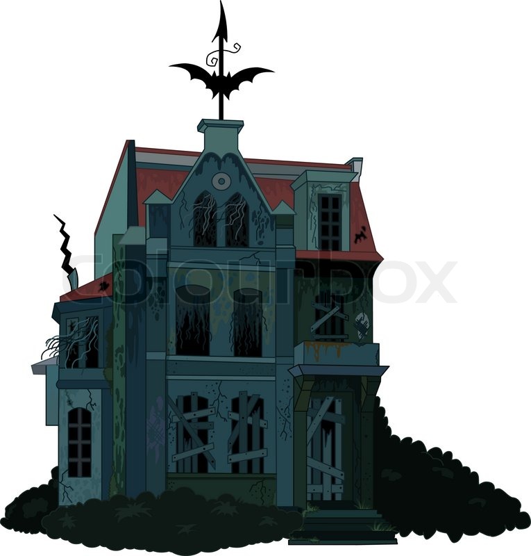765x800 Illustration Of A Spooky Haunted Ghost Stock Vector Colourbox