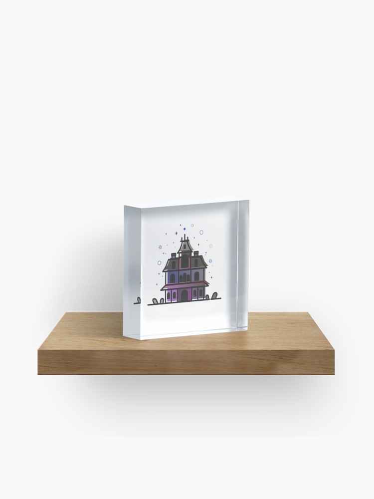 750x1000 Phantom Manor Haunted Mansion Vector Artwork Acrylic Block