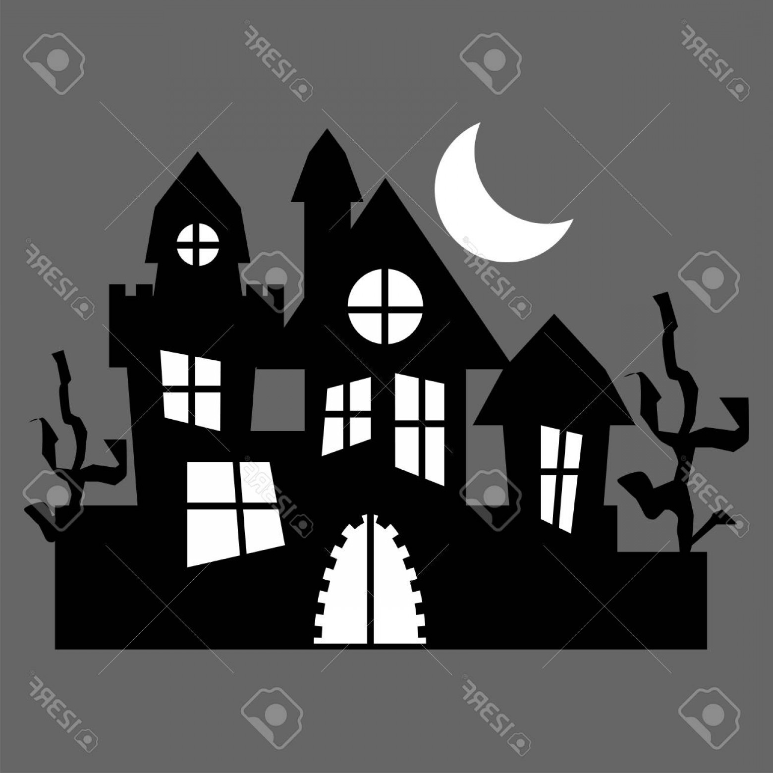 1560x1560 Photostock Vector Haunted House Vector For Halloween Hoodamathrun
