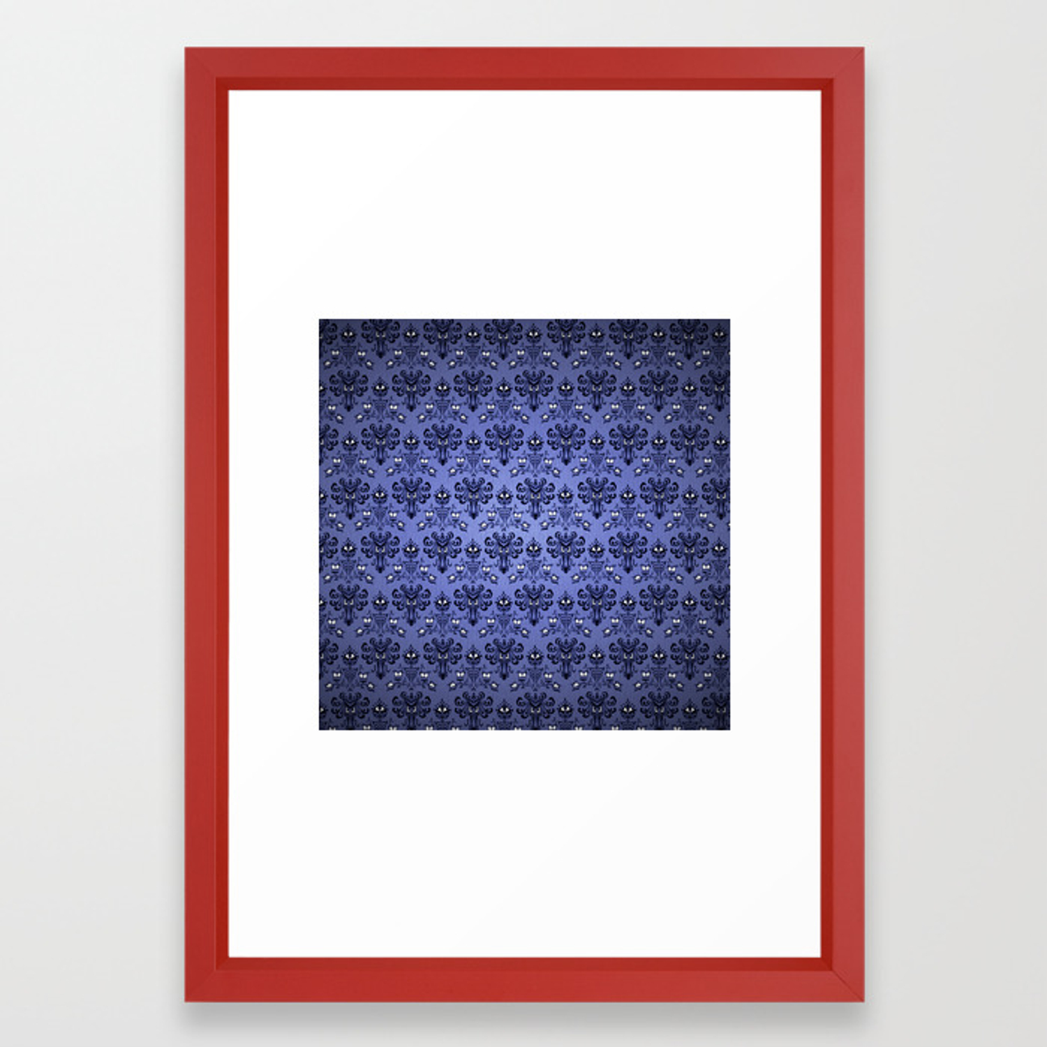 1500x1500 Beauty Haunted Mansion Wallpaper Stretching Room Framed Art Print