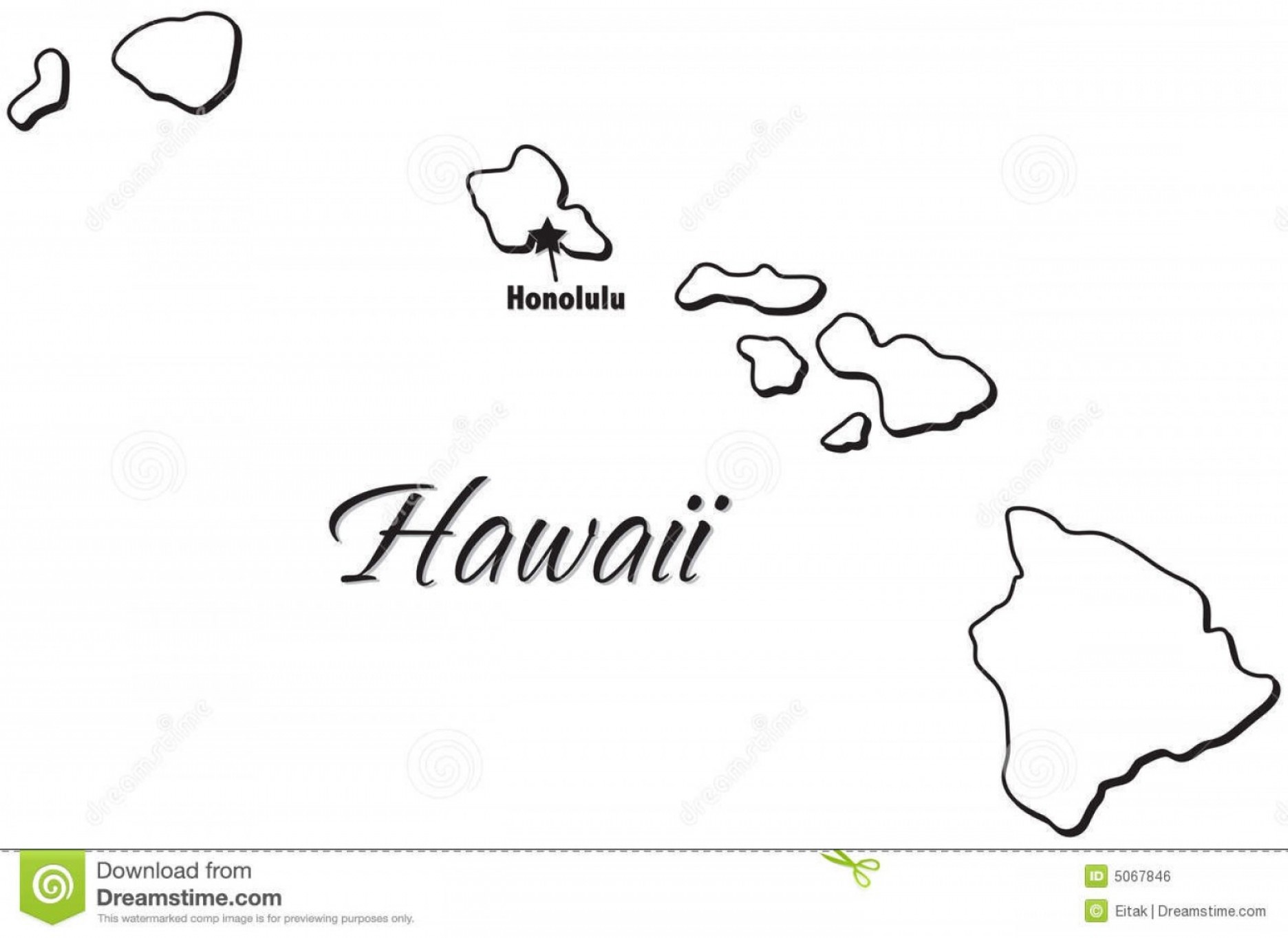 Hawaiian Island Vector Illustrations Soidergi 1872x1363 Hawaiian Island Vector Illustrations Soidergi