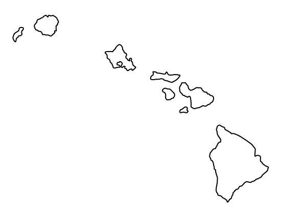Unusual Hawaiian Islands Outline Blank Map Of United States 550x425 Unusual Hawaiian Islands Outline Blank Map Of United States