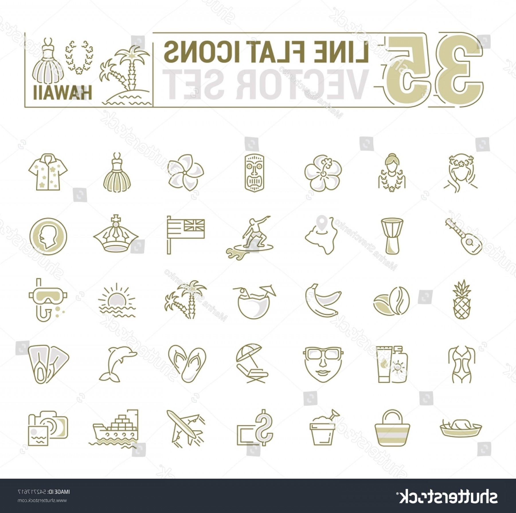Vector Graphics Set Illustration Hawaii Islands Newwaysys 1800x1792 Vector Graphics Set Illustration Hawaii Islands Newwaysys