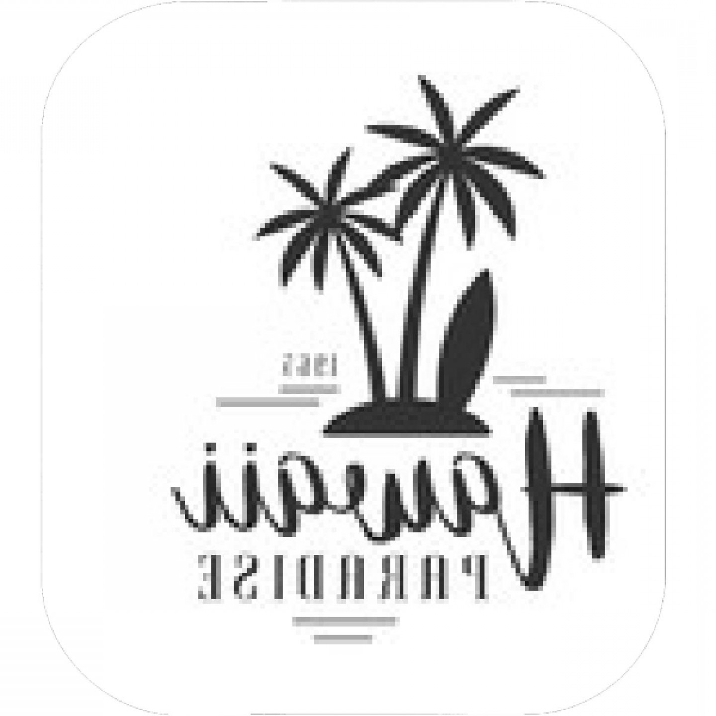 Hawaii Paradise Since Logo Template Black And White Vector 1440x1440 Hawaii Paradise Since Logo Template Black And White Vector