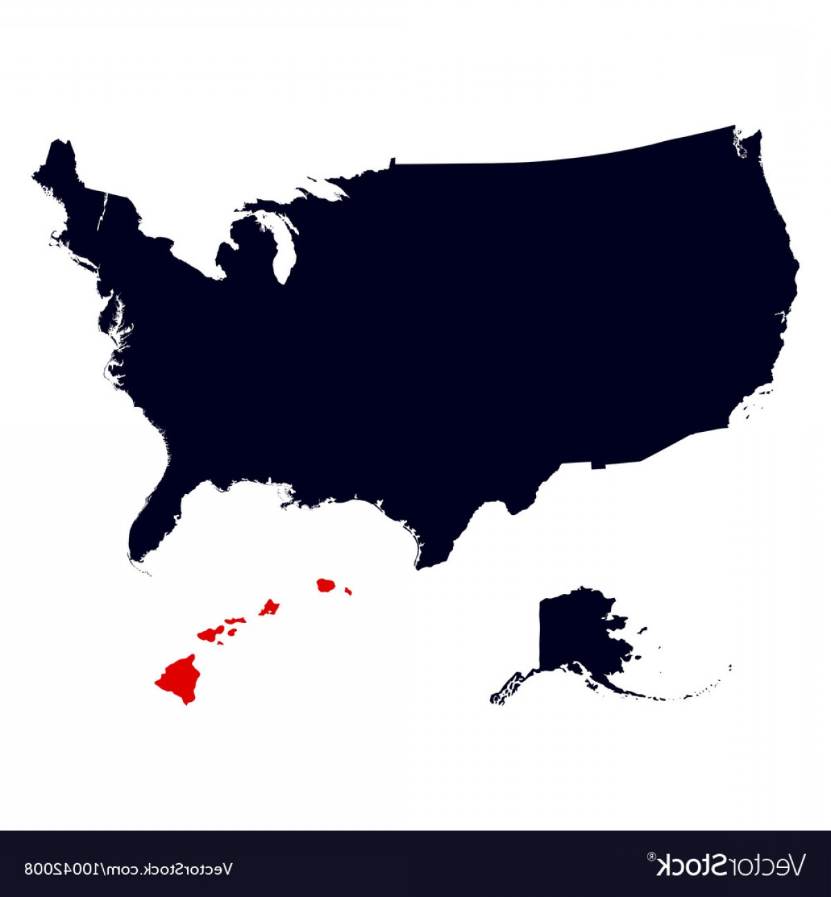 Hawaii State In The United States Map Vector Geekchicpro 1200x1296 Hawaii State In The United States Map Vector Geekchicpro