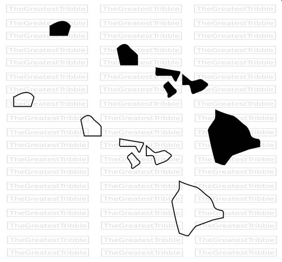 Hawaii State Map Png Vector Graphic Clip Art Hawaii Etsy 570x530 Hawaii State Map Png Vector Graphic Clip Art Hawaii Etsy
