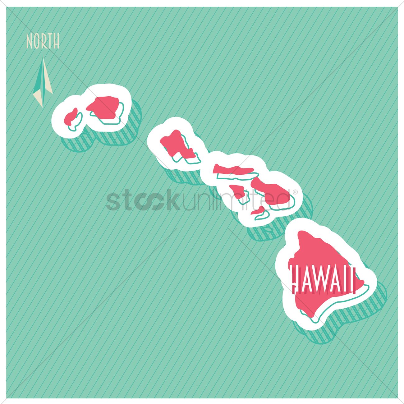 Hawaii Map Vector Image 1300x1300 Hawaii Map Vector Image