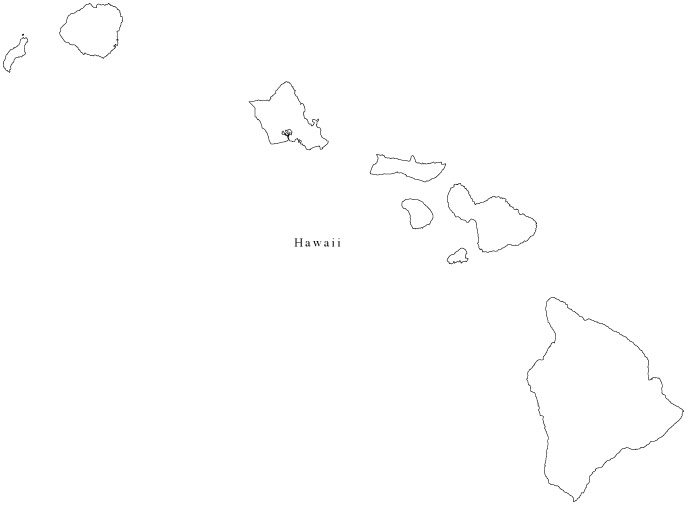 Hawaii Map Outline Vector Images 687x505 Hawaii Map Outline Vector Images