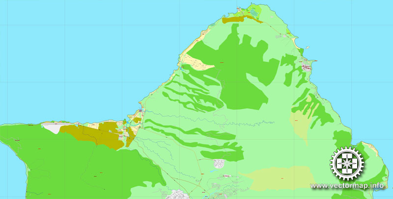 Honolulu, Oahu, Hawaii, Printable Vector Street Map, City Plan 800x406 Honolulu, Oahu, Hawaii, Printable Vector Street Map, City Plan
