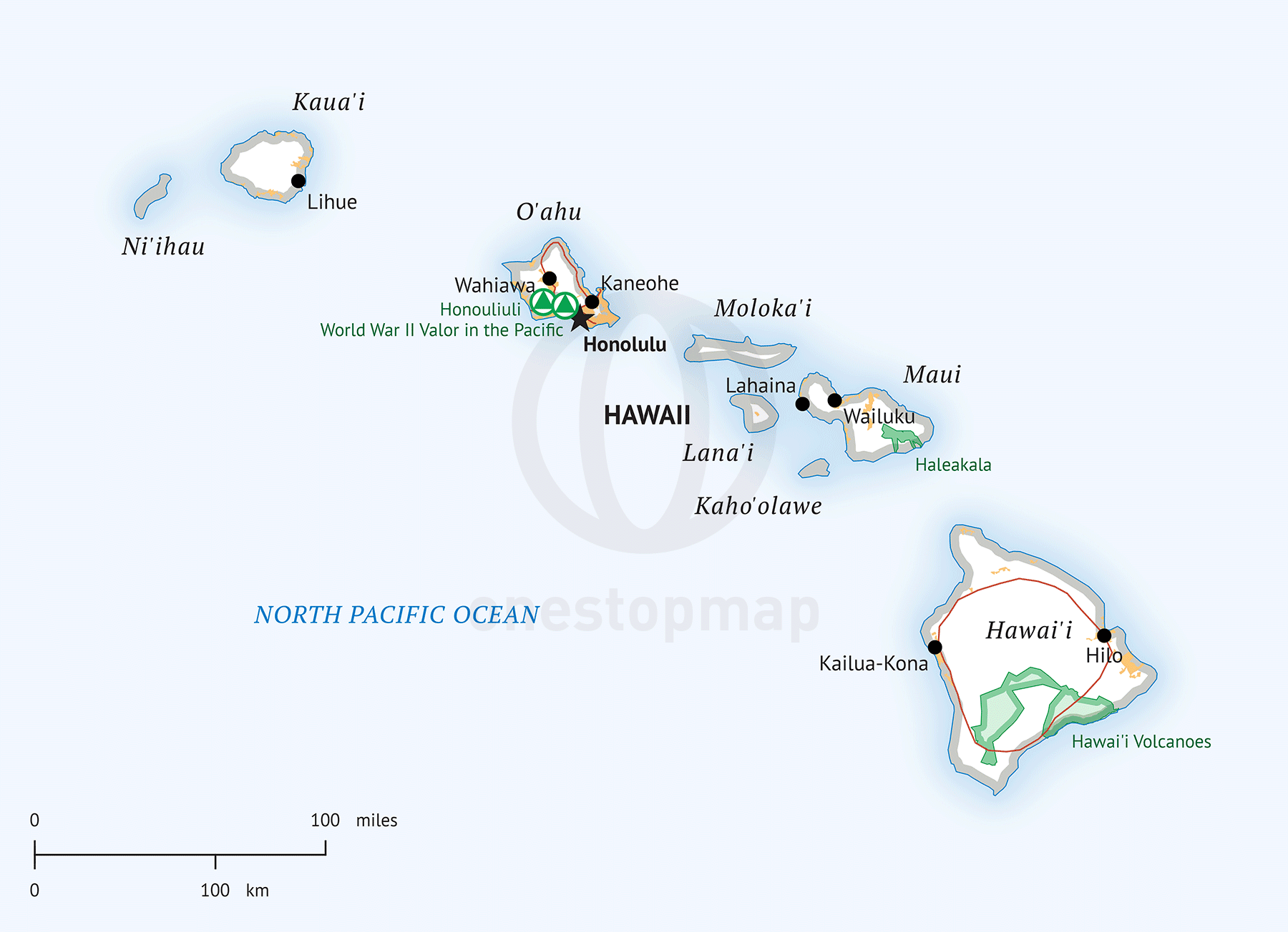 Hawaii Map Vector At Vectorified.com 