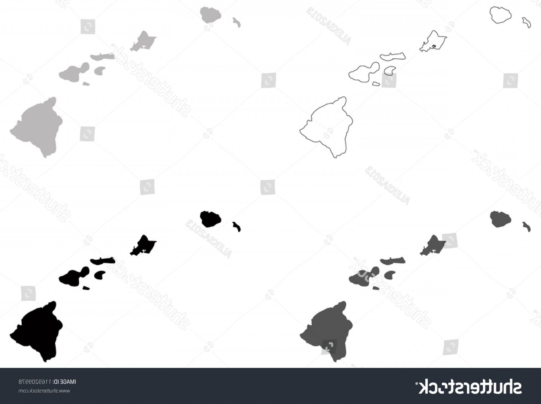 Hawaii Map Vector at Vectorified.com | Collection of Hawaii Map Vector ...