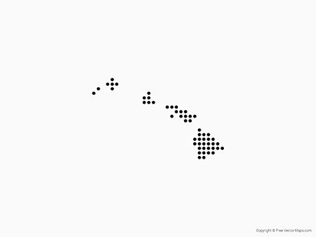 Vector Map Of Hawaii 460x345 Vector Map Of Hawaii