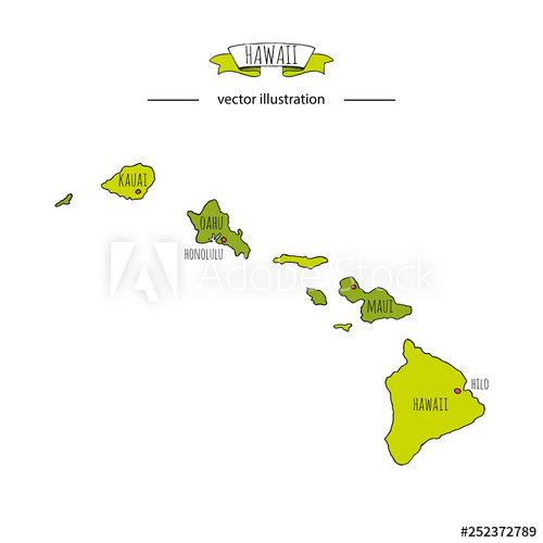 Hand Drawn Doodle Hawaii Map Icon Vector Illustration Isolated 500x500 Hand Drawn Doodle Hawaii Map Icon Vector Illustration Isolated