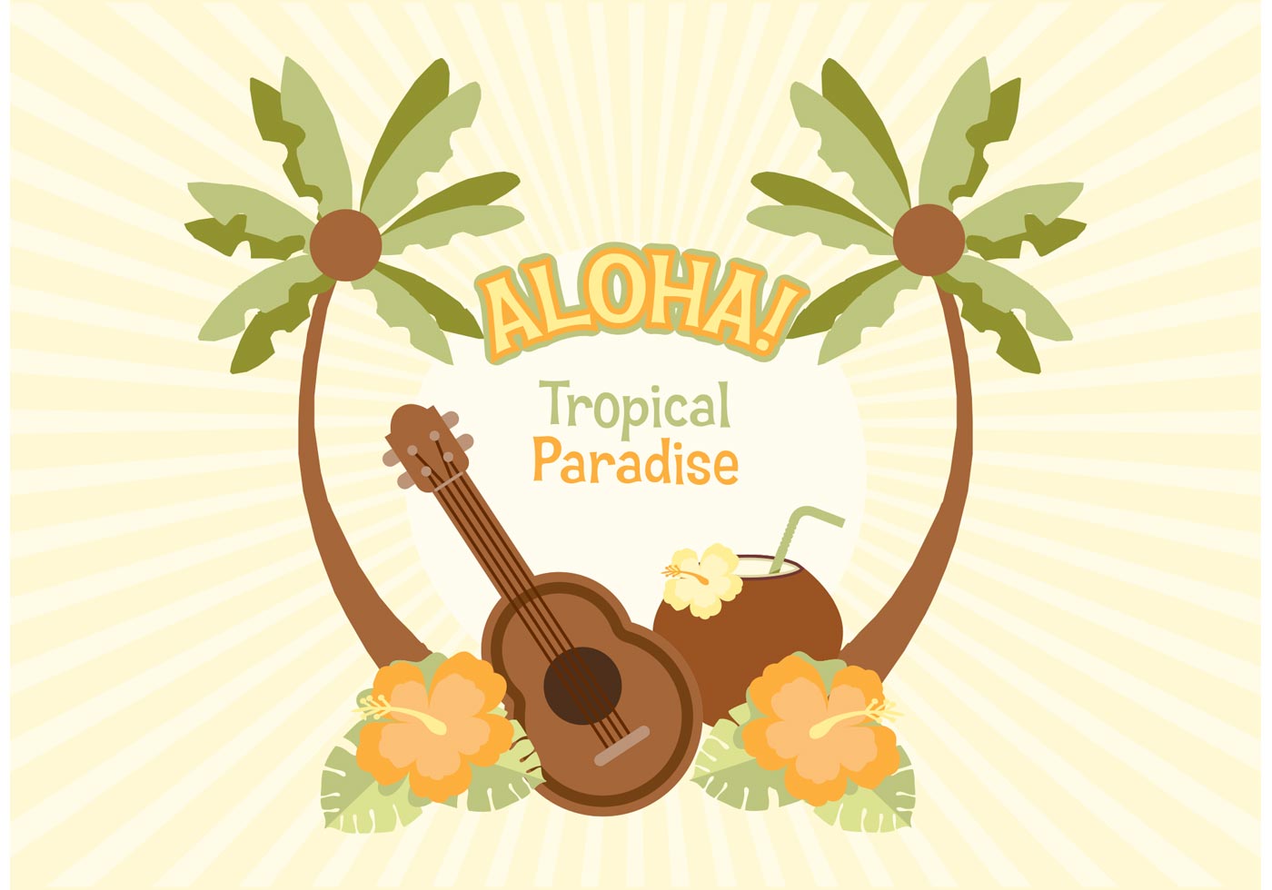 Hawaiian Vector Illustration 1400x980 Hawaiian Vector Illustration