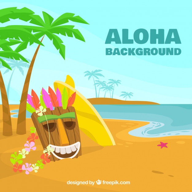 Hawaiian Background Vector