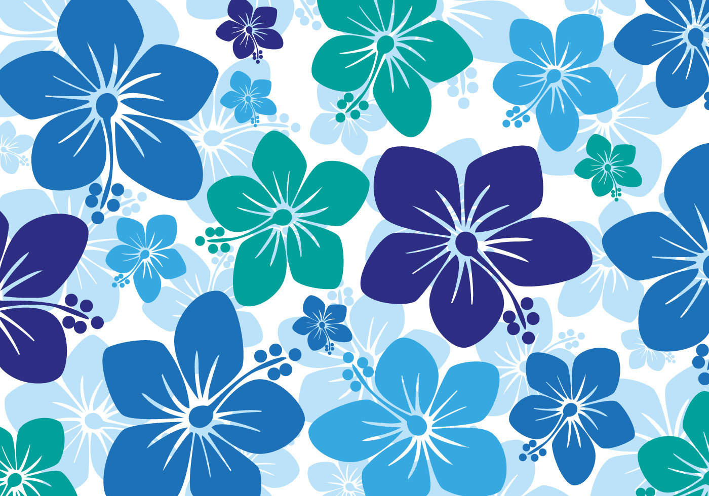 1400x980 Hawaiian Flower Free Vector Art