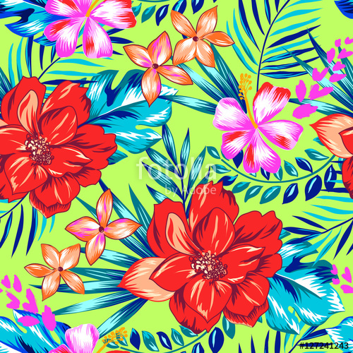 500x500 Pretty Hawaiian Print